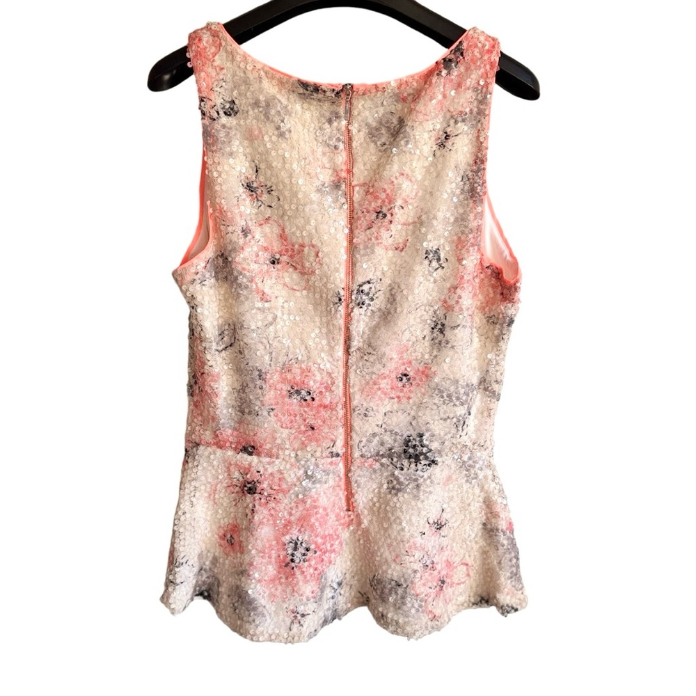 Banana Republic floral women’s sequin plum top - Picture 6 of 6